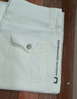 Pantalón Adolfo Dominguez Blanco Vintage