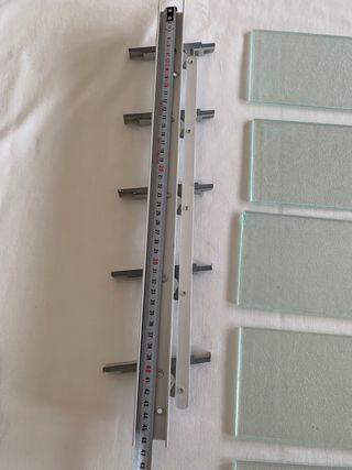 Ventana celosía orientable de cristal
