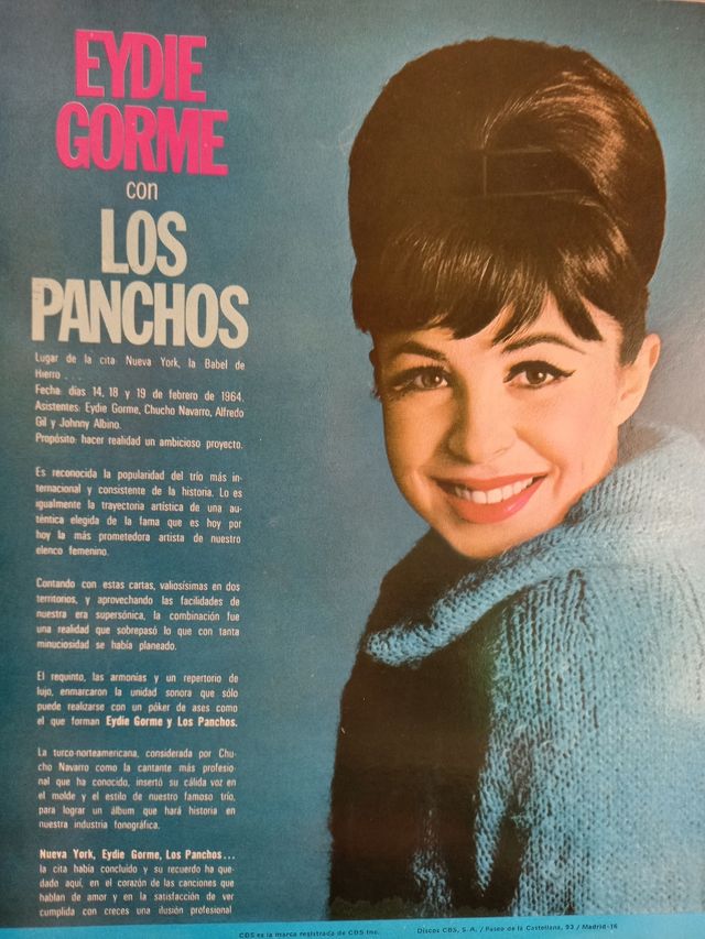 Eydie Gorme Canta En Español Con Los Panchos