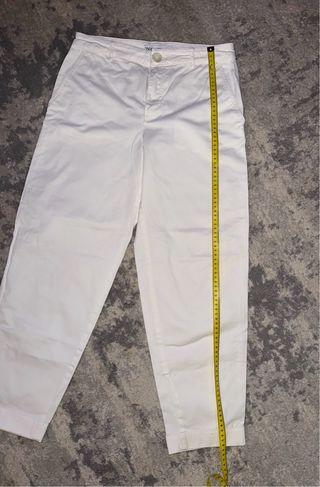 Pantalones ZARA blancos mujer