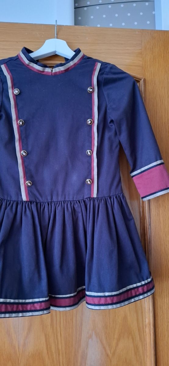 Vestido niña La Martinica azul marino,talla 8