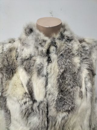 Chaleco de pelo de conejo