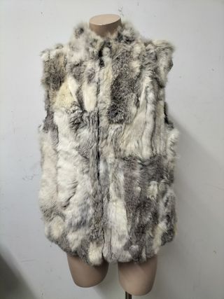 Chaleco de pelo de conejo