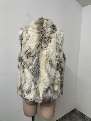 Chaleco de pelo de conejo