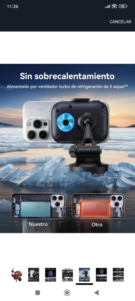 INIU Cargador y Soporte Coche Magsafe