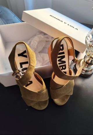 Sandalias BIMBA Y LOLA ante verde oliva