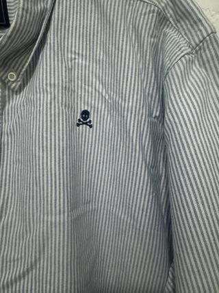 Camisa Scalpers Rayas Azul Talla XL