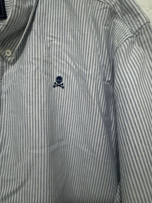 Camisa Scalpers Rayas Azul Talla XL