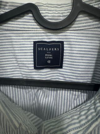 Camisa Scalpers Rayas Azul Talla XL