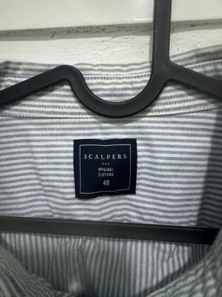 Camisa Scalpers Rayas Azul Talla XL