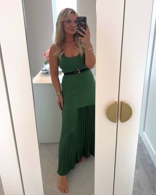 Vestido punto combinado 