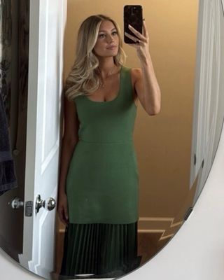 Vestido punto combinado 