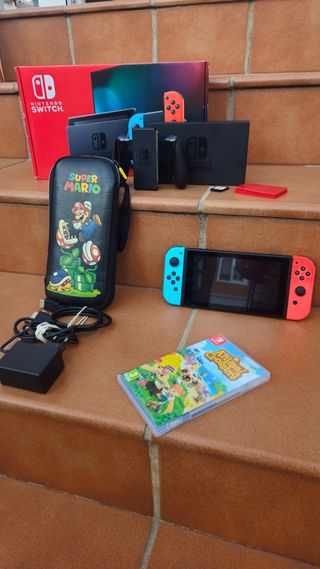 Nintendo Switch Azul/Rojo + Accesorios