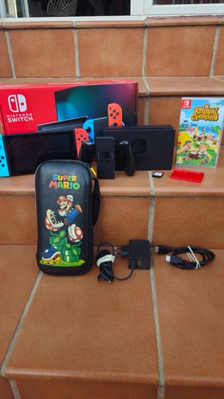Nintendo Switch Azul/Rojo + Accesorios