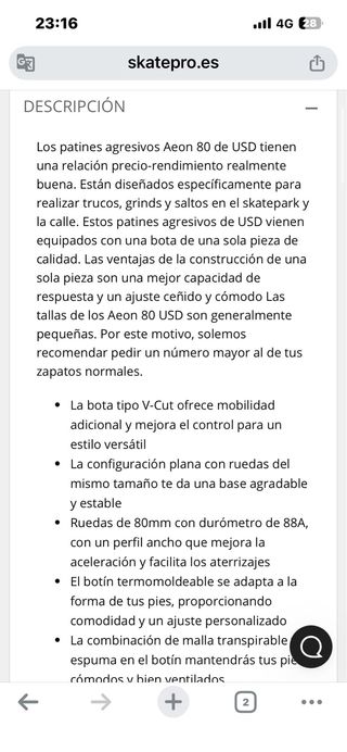 Patines agresivos MYFIT AERON