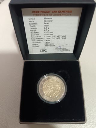 Holanda 2 Euro Erasmus 2022 Proof