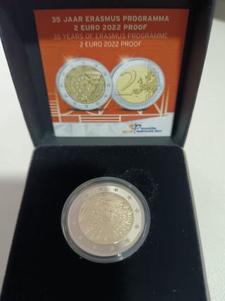 Holanda 2 Euro Erasmus 2022 Proof