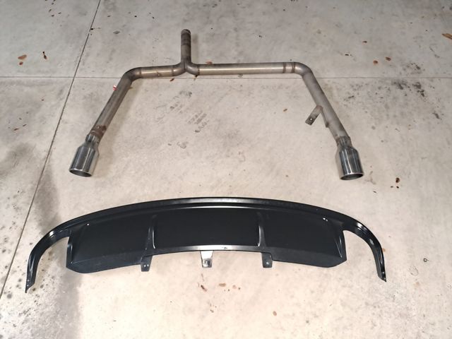 Difusor y escapes Audi A4 B8