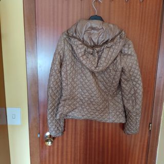 Cazadora acolchada capucha MAS FASHION marrón