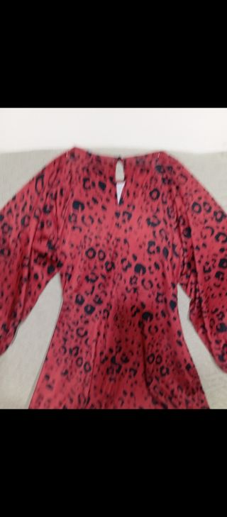 Vestido Largo Estampado Leopardo con etiqueta 