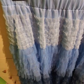 Gonna lunga a balze blu