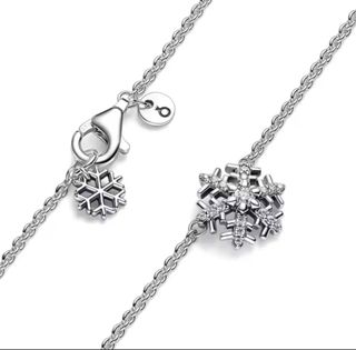 Conjunto Pandora Copo Nieve Plata
