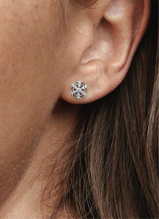 Conjunto Pandora Copo Nieve Plata