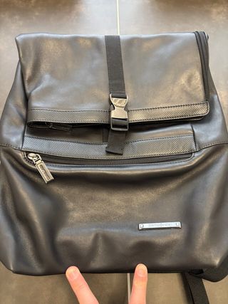 Mochila Samsonite Piel Negra Nueva