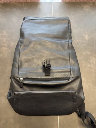Mochila Samsonite Piel Negra Nueva