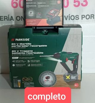 Parkside 20V Martillo Perforador Recargable nuevo 