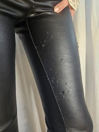 Leggins de cuero negros