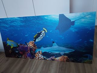 Foto decorativa fondo marino 150x73x1CM