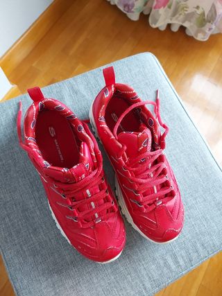Zapatillas Skechers Energy Retro Vision Rojas