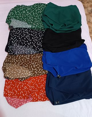 Buen Lote de blusas estampadas y lisas tallas 0XL