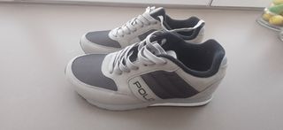 Zapatillas Polo Ralph Lauren grises y negras
