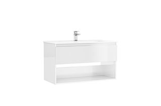 Mueble de lavabo blanco
