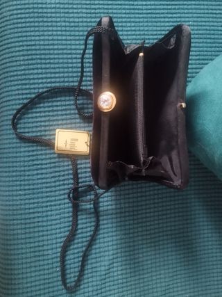 Bolso de Noche Terciopelo Negro Magid