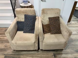 2 Sillones/Butacas Beige y Marrón