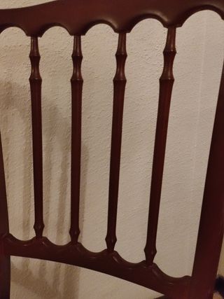 Conjunto 6 Sillas Comedor Diseño Clásico Madera