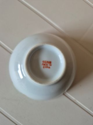 Tazza cinese decorata fiori
