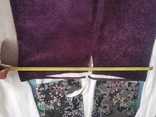 Traje fallero plateado y morado. Aprox 15 años. 