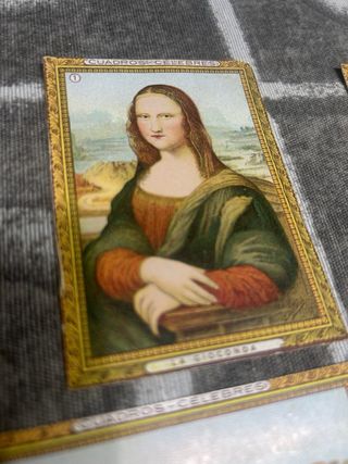 Cromos antiguos Cuadros Célebres