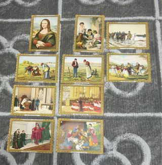 Cromos antiguos Cuadros Célebres
