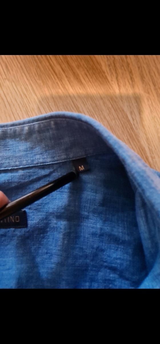 Camisa Lino Florentino Talla M Azul