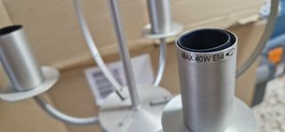 Lámpara de techo 3 tulipas.