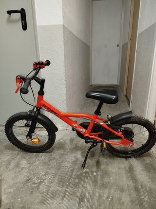 Bicicleta infantil naranja 16 Decathlon