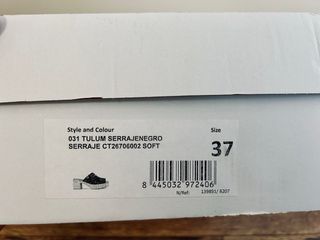 Zuecos POPA Cuña Plataforma Negro y Beige