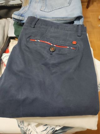 Pantalones chinos El Ganso azul talla 44 