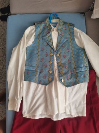 Traje Fallero Azul y Blanco
