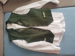Traje Fallero Adulto Verde y Blanco